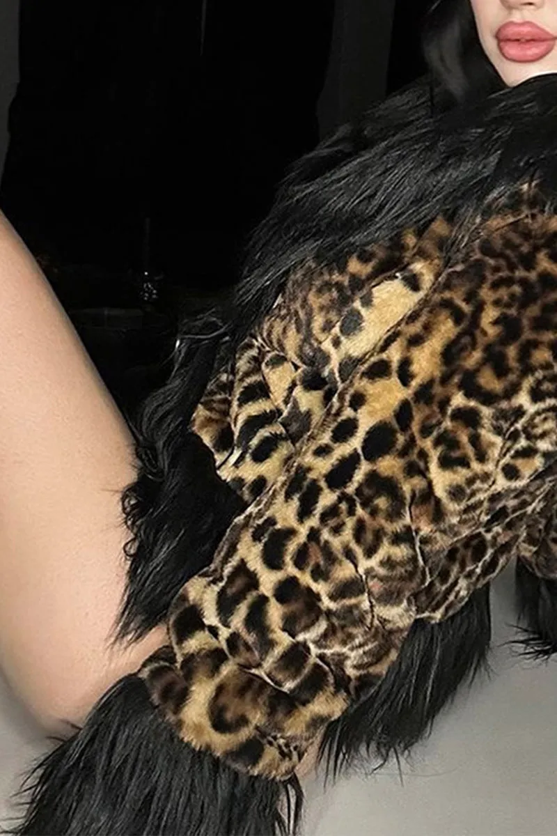 HCT1193 Wild Nights Faux Fur Jacket Outerwear