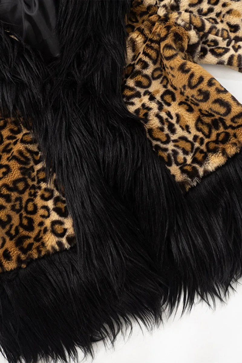 HCT1193 Wild Nights Faux Fur Jacket Outerwear