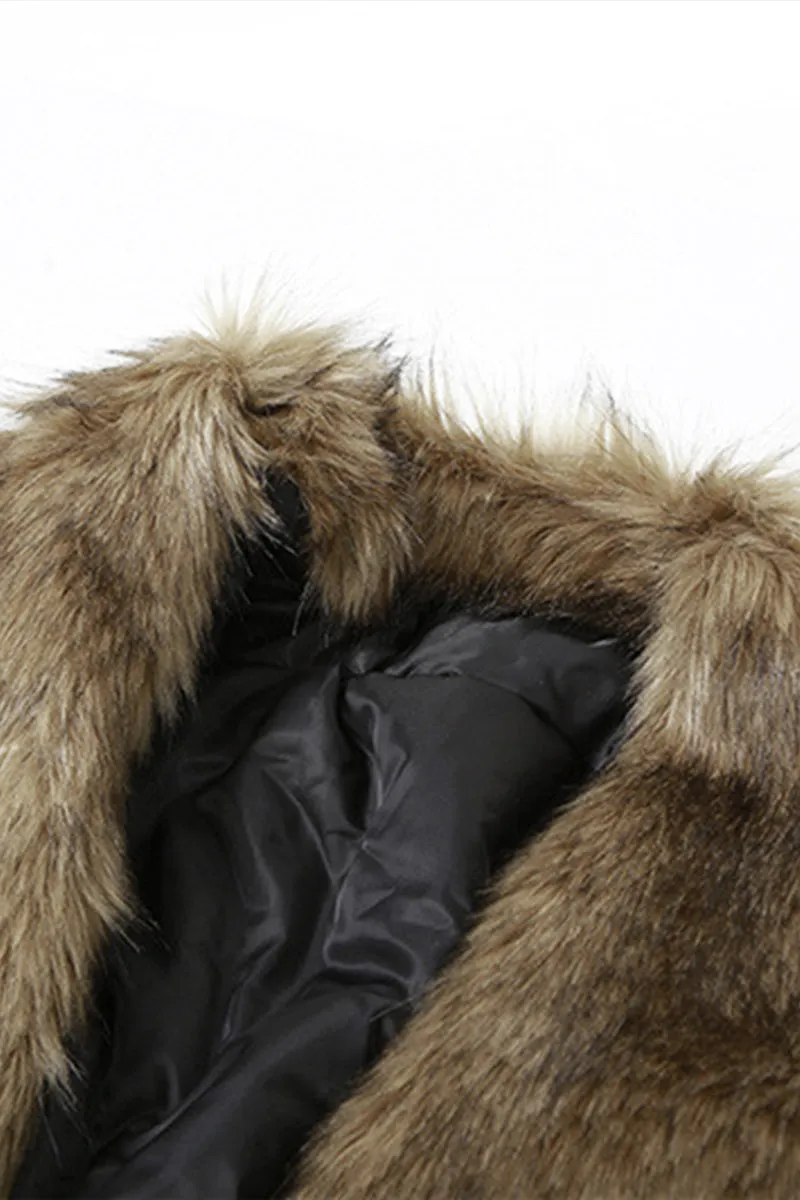 HCT1195 Luxe Reversible Faux Fur Bomber Outerwear