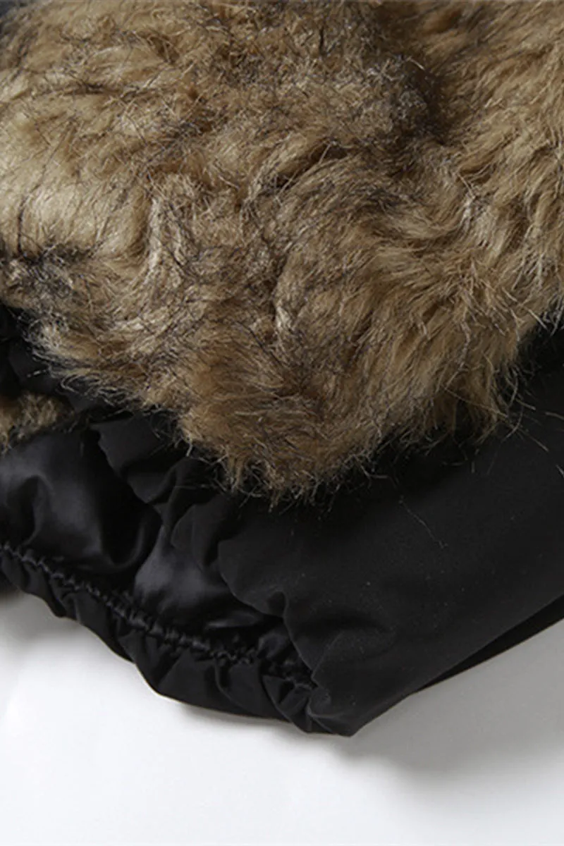 HCT1195 Luxe Reversible Faux Fur Bomber Outerwear