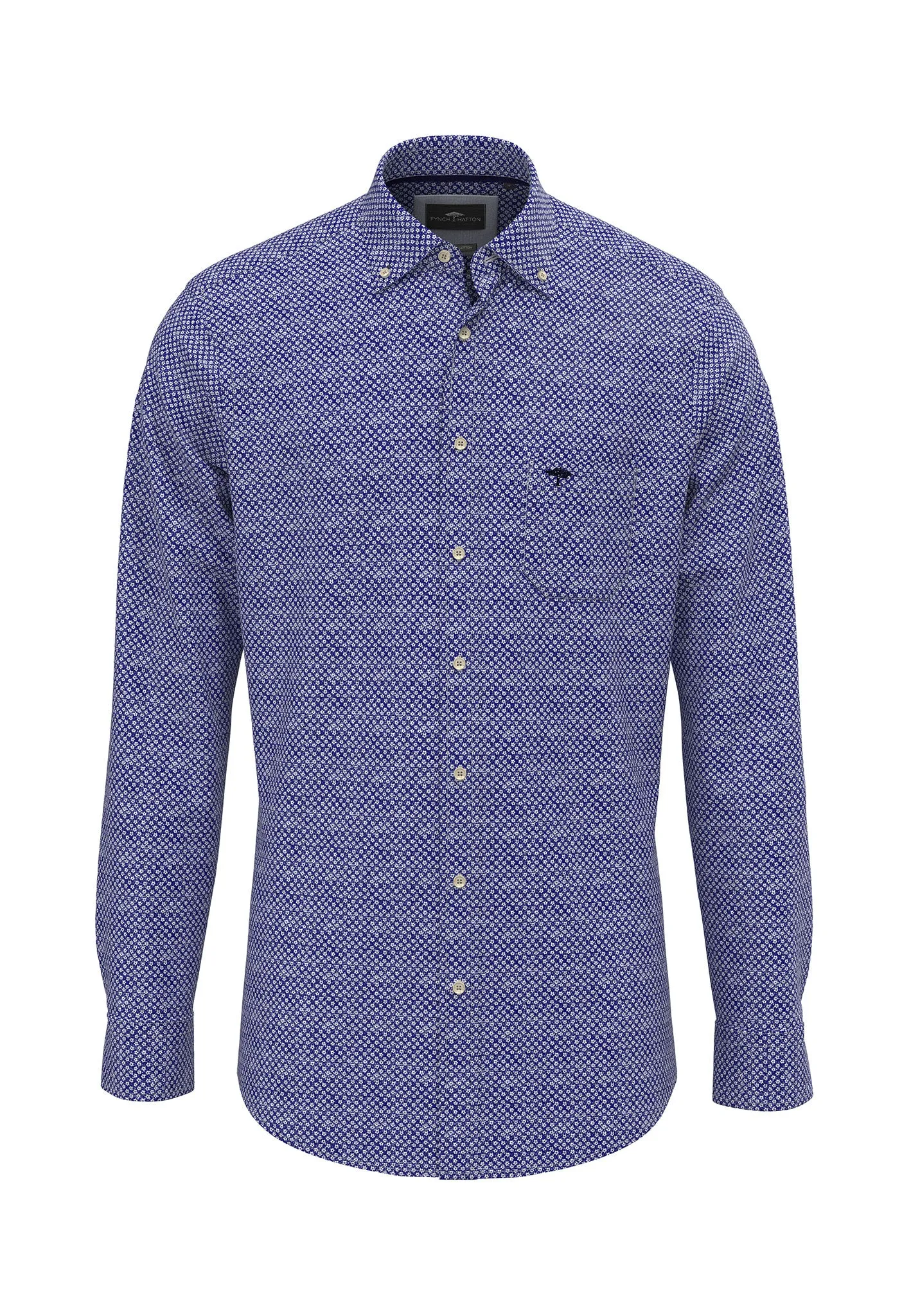 Hemd aus 100% Baumwolle mit Minimalprint