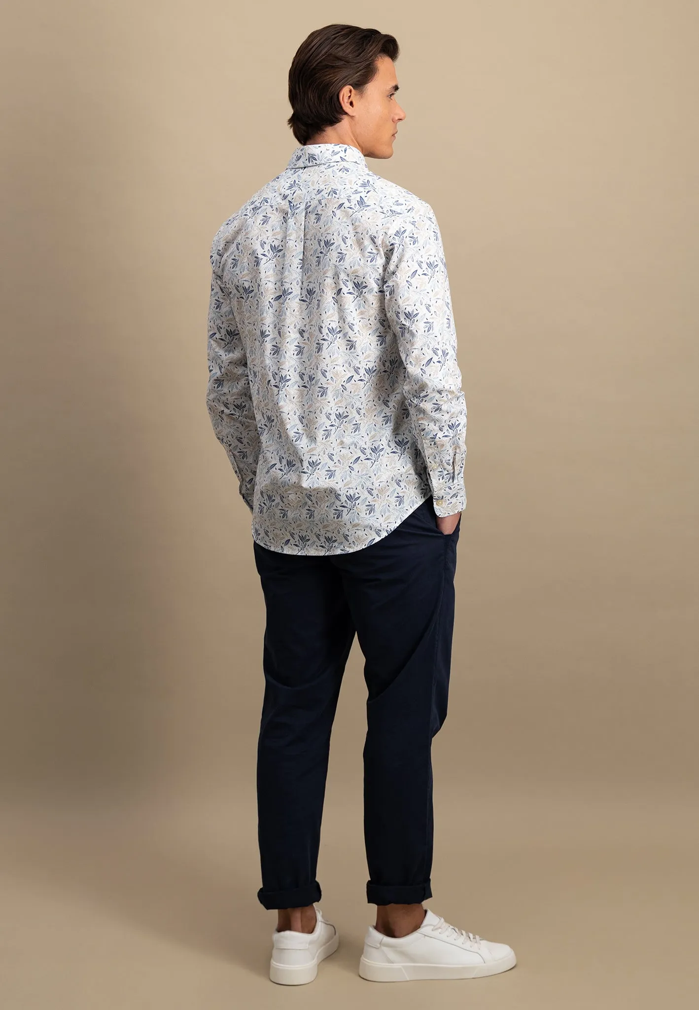 Hemd aus Baumwolle mit floralem Alloverprint