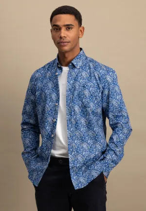 Hemd aus Baumwolle mit floralem Alloverprint
