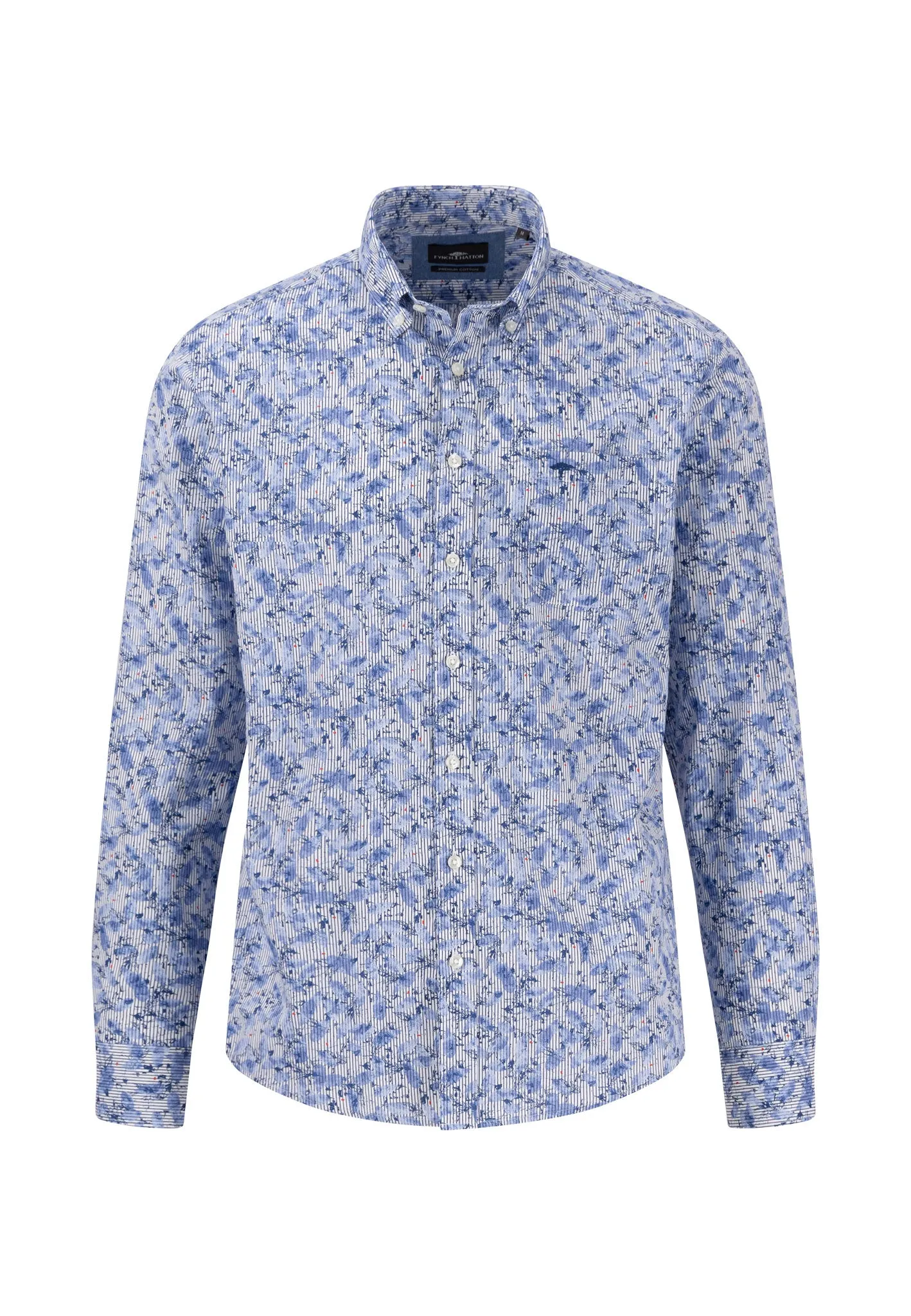 Hemd aus Baumwolle mit floralem Alloverprint