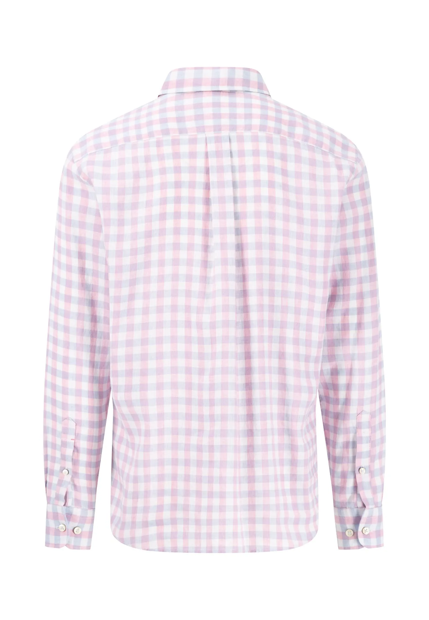 Hemd aus Leinen mit Button-Down-Kragen