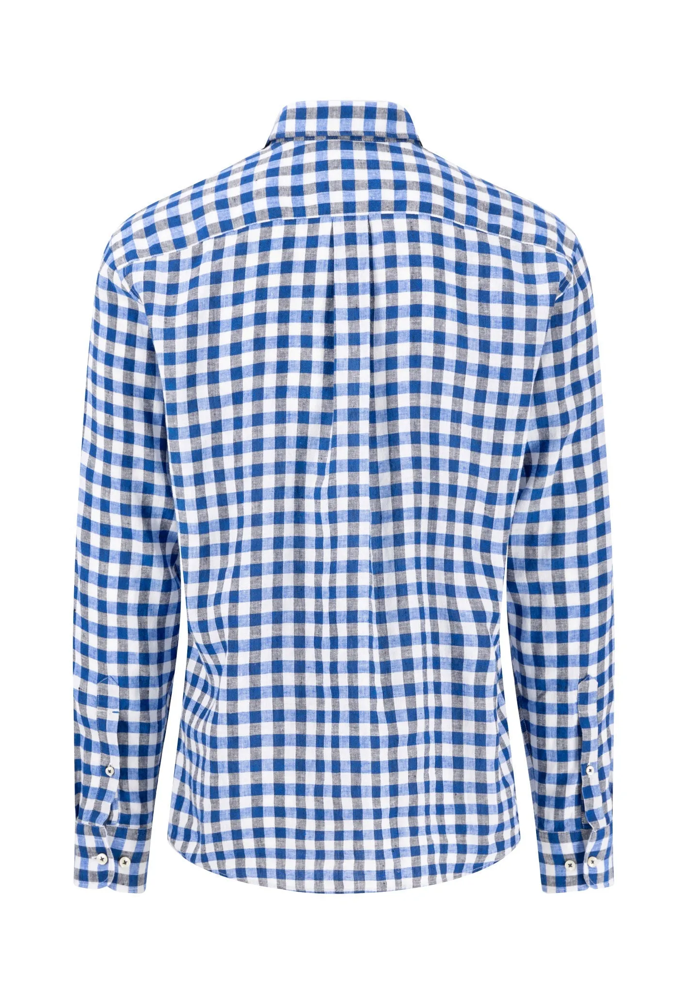 Hemd aus Leinen mit Button-Down-Kragen
