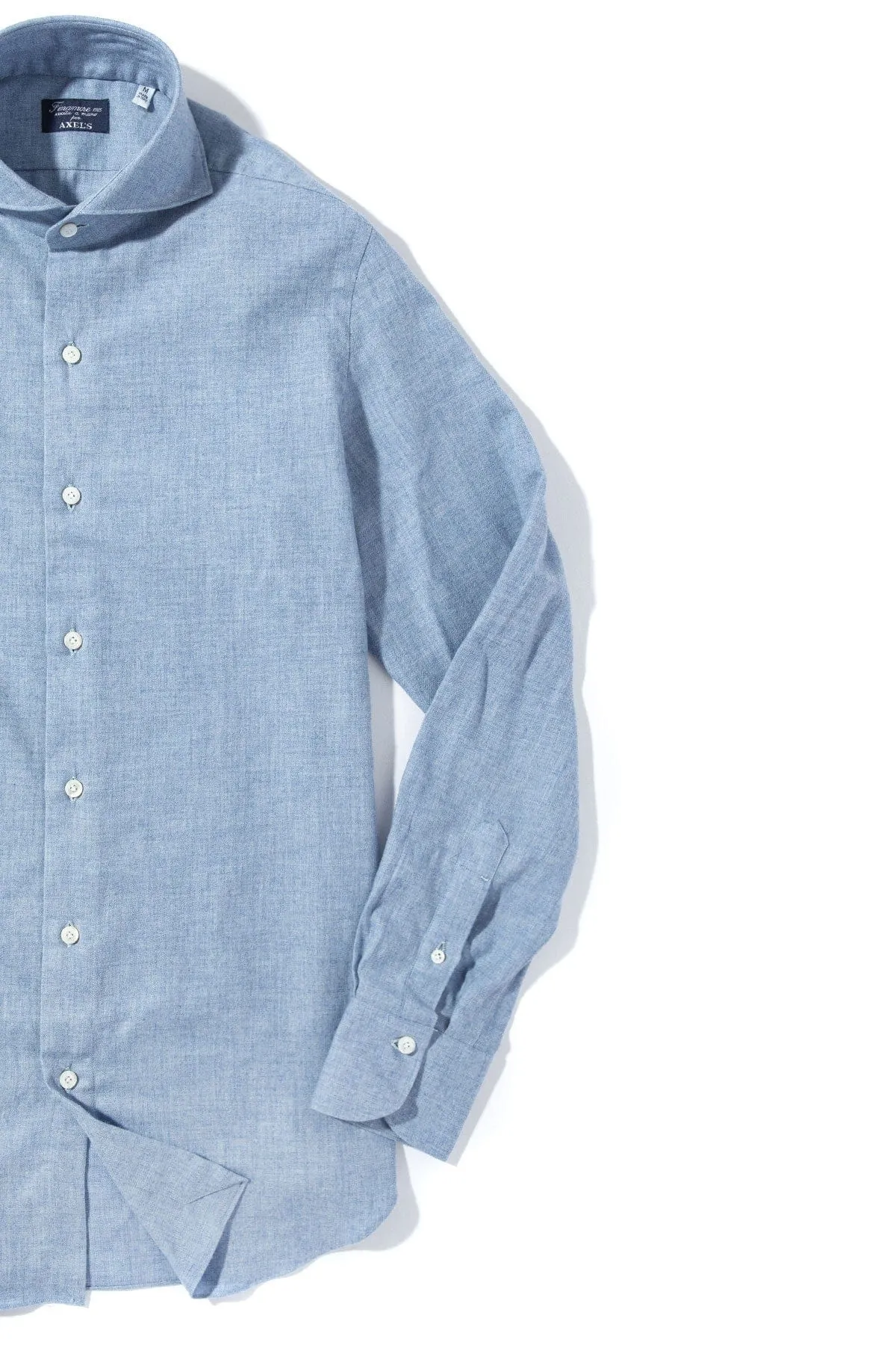 Hemme Cotton Cashmere Shirt in Lt. Blue