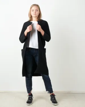 hexagon coat - black