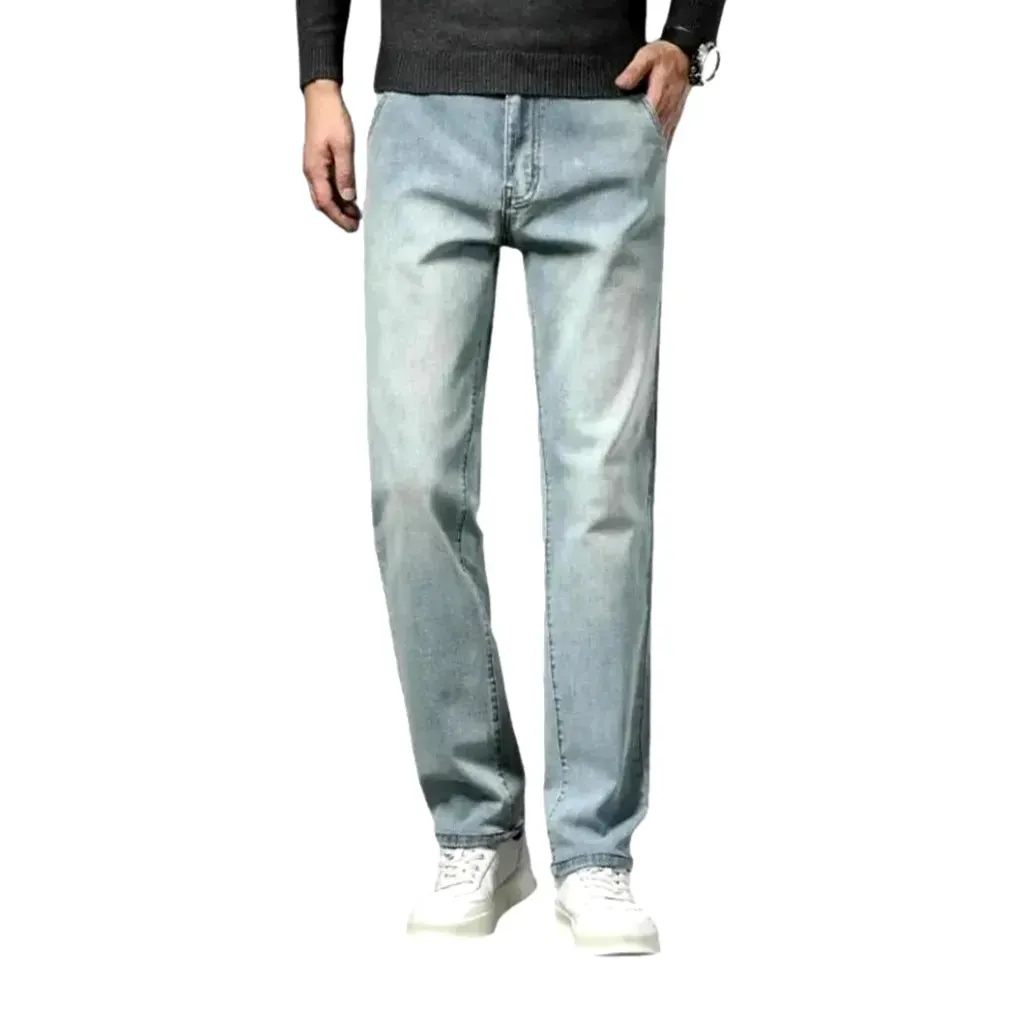High-rise casual men's jeans