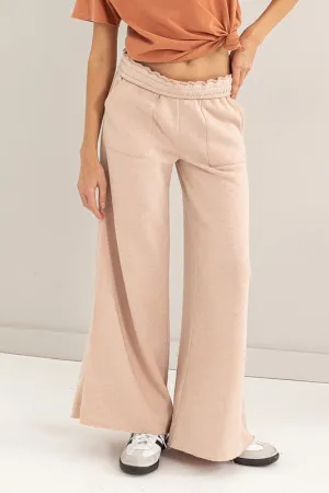 High Rise Wide Leg | Drawstring Pants