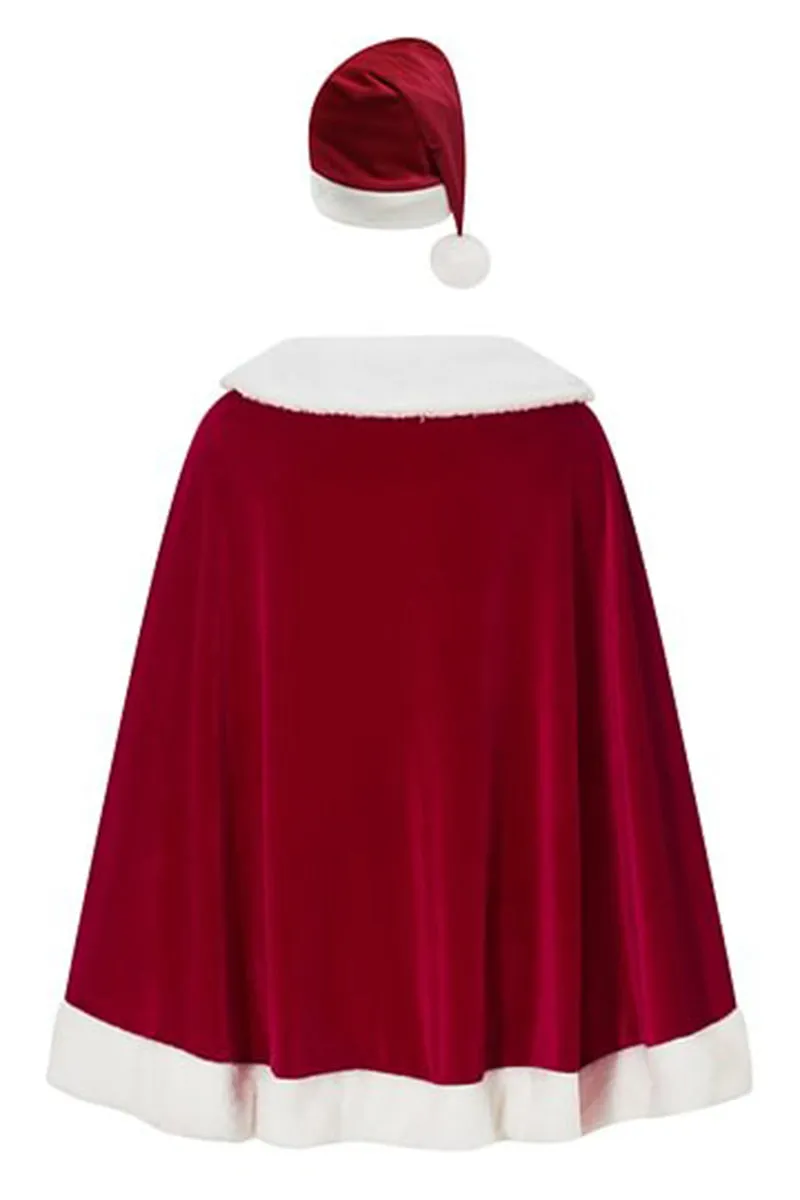 HTS1313 Santa Claus Cape Poncho Outerwear