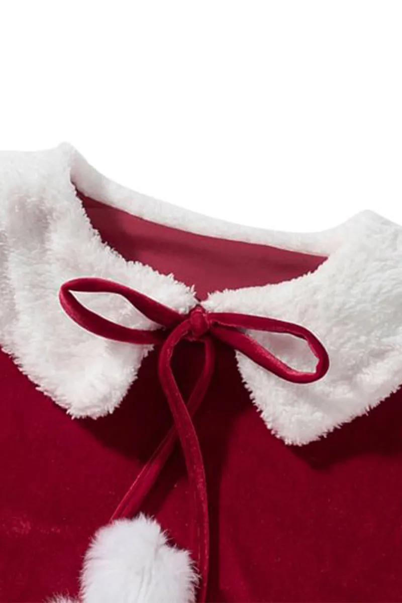 HTS1313 Santa Claus Cape Poncho Outerwear