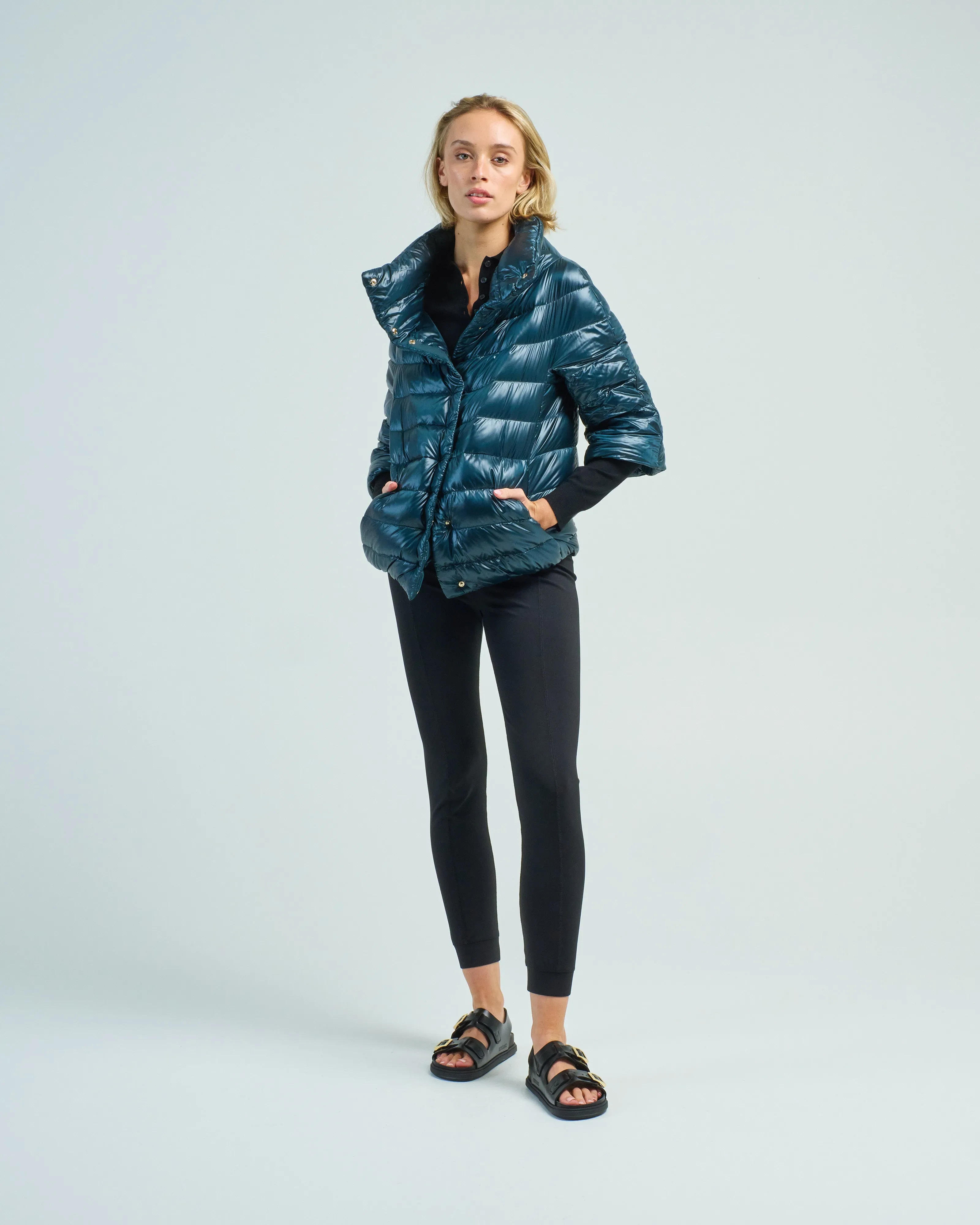 iconico aminta 3/4 slv cocoon coat