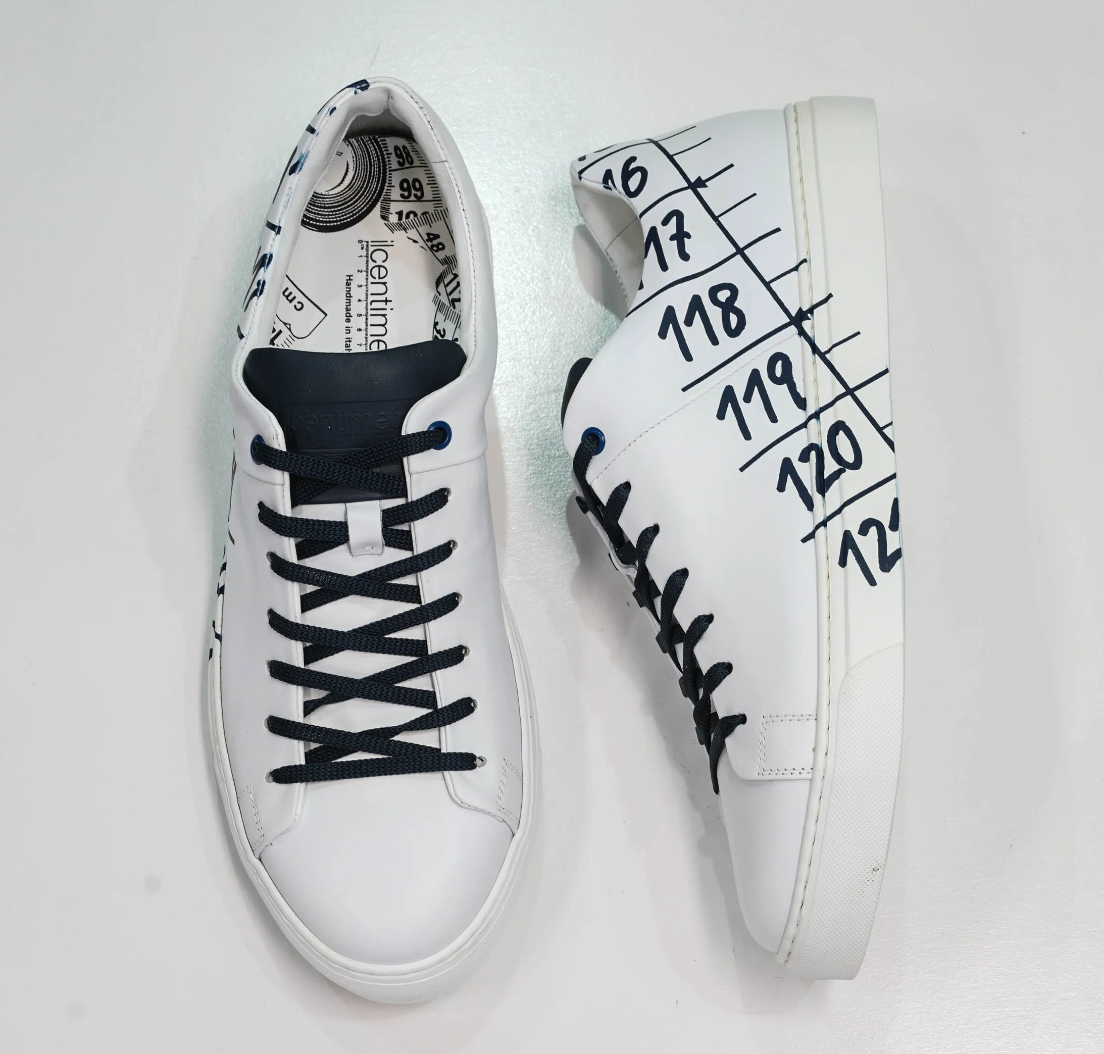 Il Centimetro Men's Absolute Blue & White Sneakers 40% OFF