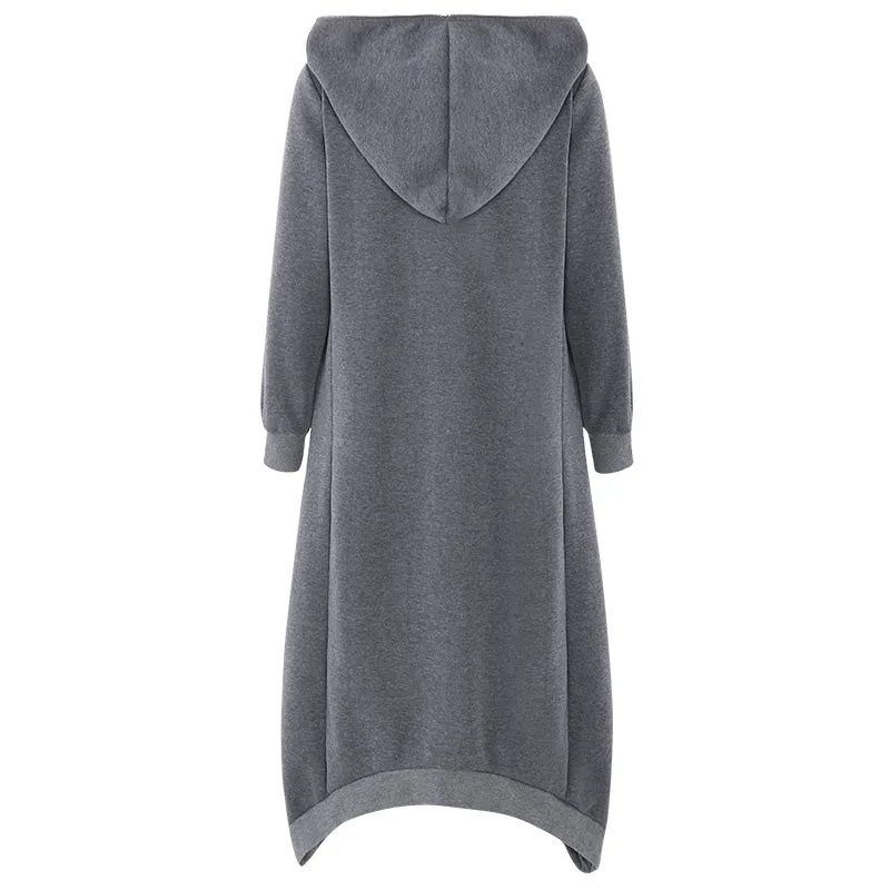 Irregular Asymmetric Boyfriend Long Coat