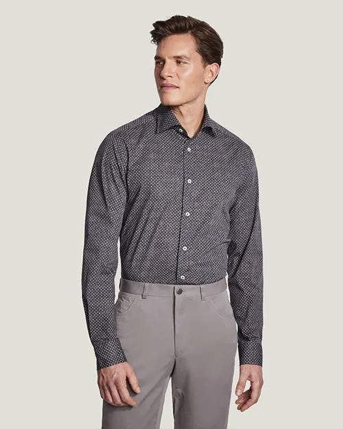 JACK VICTOR | St. George Geometric Sport Shirt | Navy