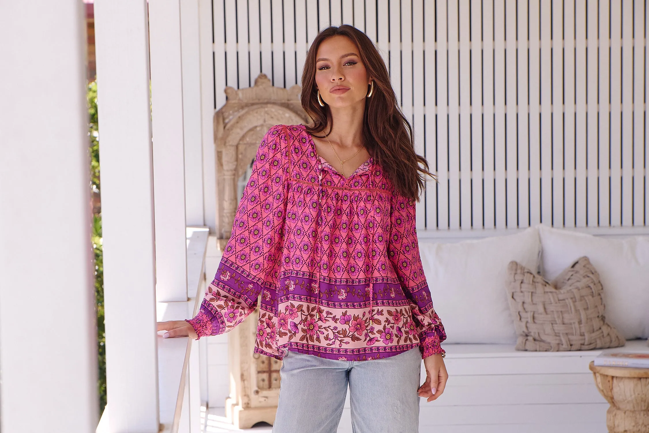 Jolene Print Quinn Blouse