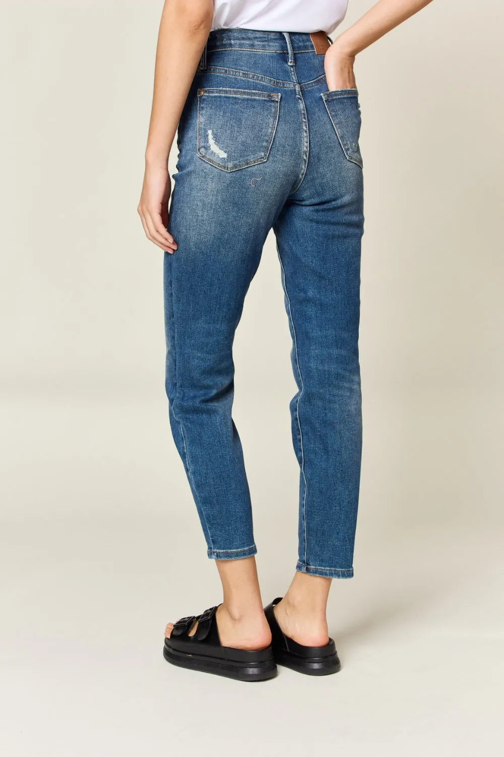 Judy Blue Regular/Plus Size Tummy Control High Waist Slim Jeans