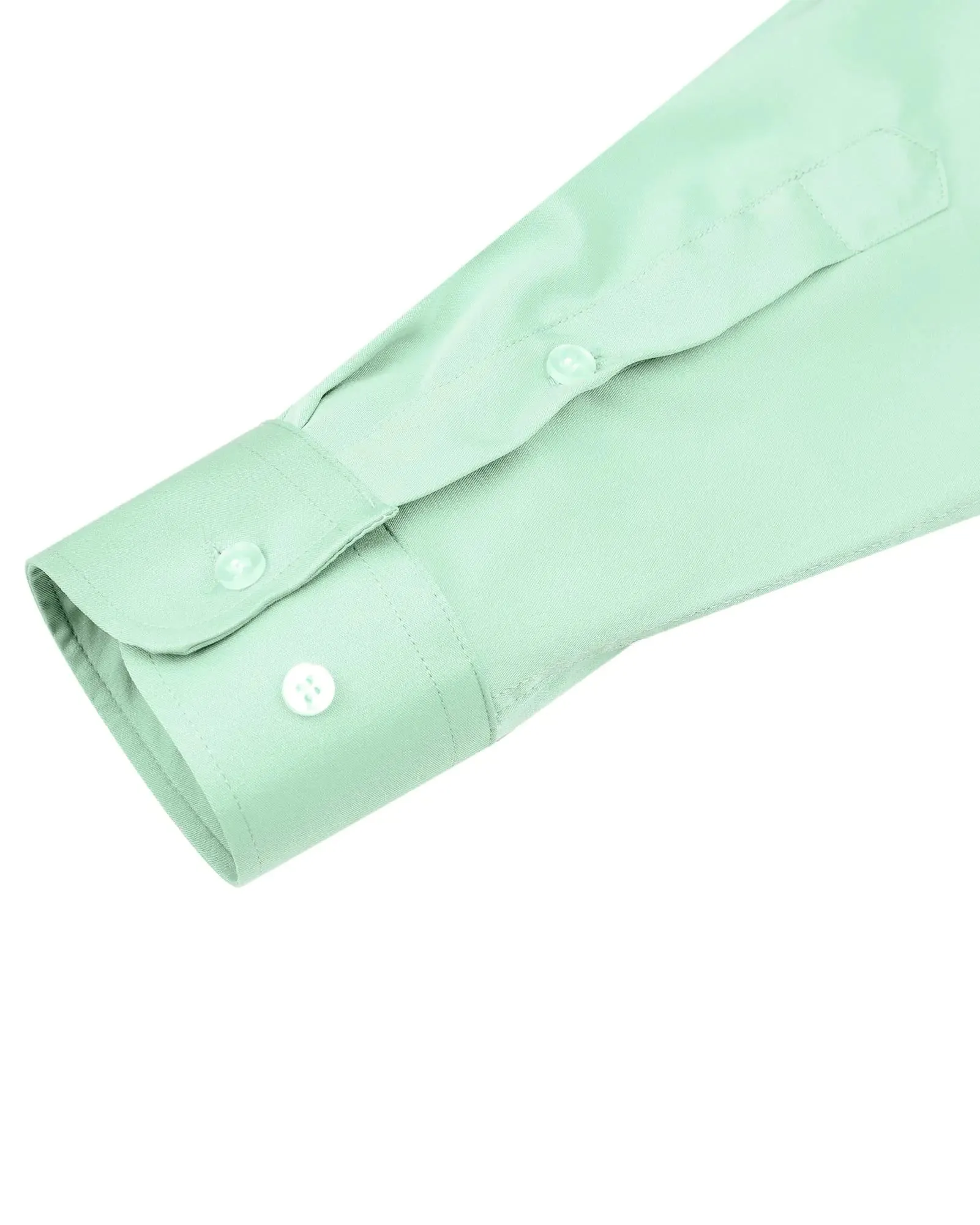 J.VER Men's Dress Shirts Solid Long Sleeve Stretch Wrinkle-Free Formal Shirt Business Casual Button Down Shirts Vintage Green Medium