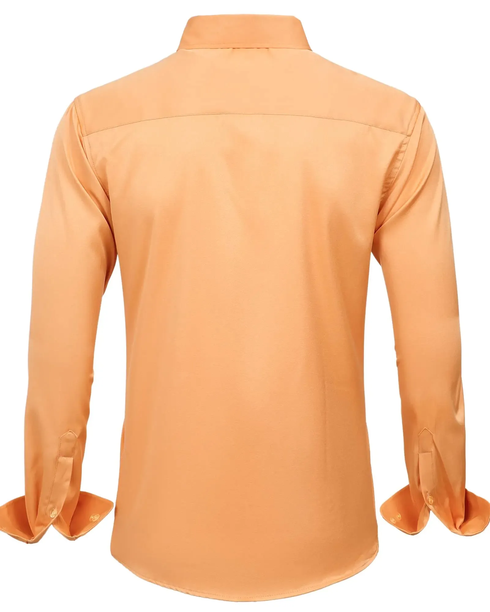 J.VER Men's Dress Shirts Solid Long Sleeve Stretch Wrinkle-Free Formal Shirt Business Casual Button Down Shirts Vintage Green Medium