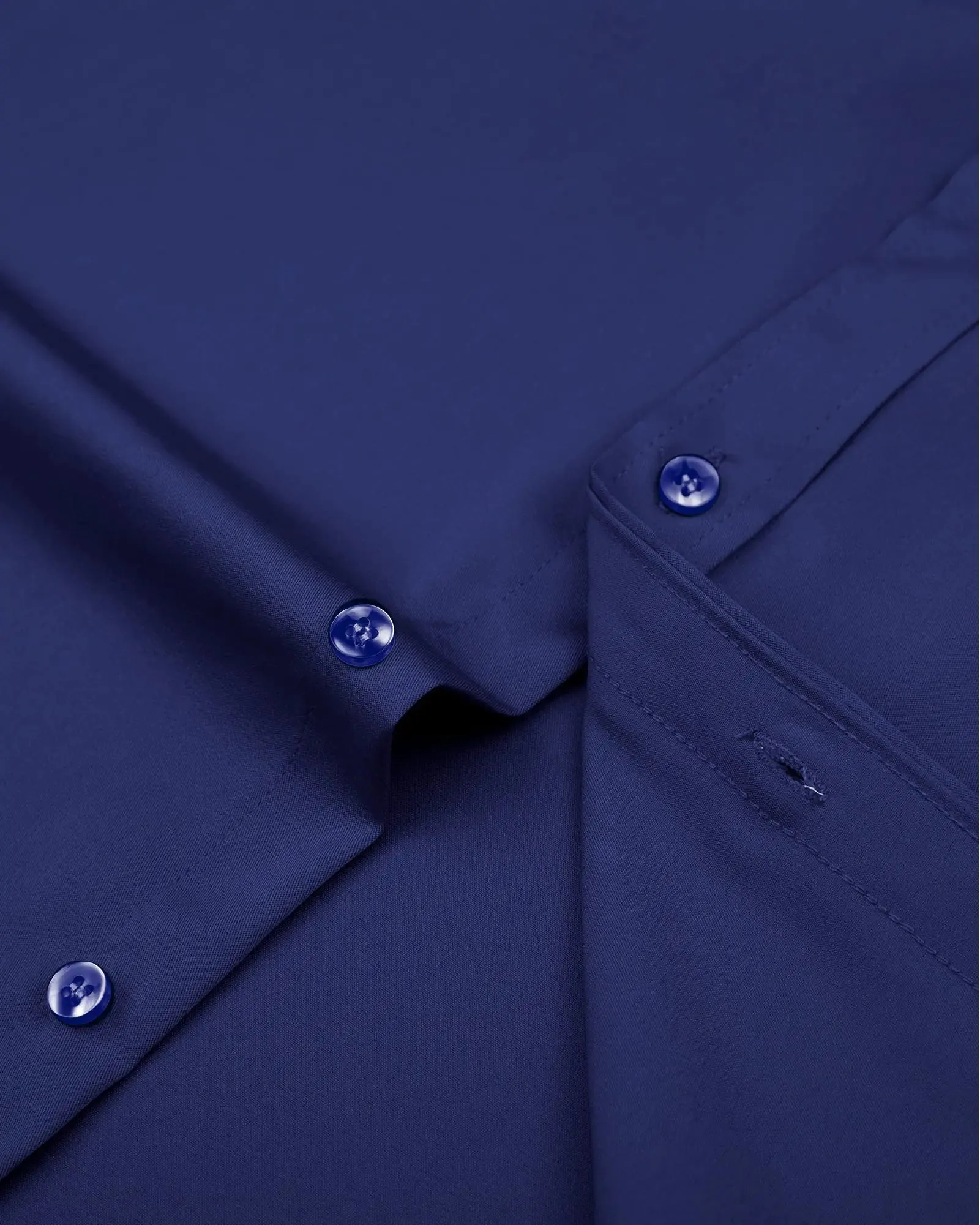 J.VER Men's Dress Shirts Solid Long Sleeve Stretch Wrinkle-Free Formal Shirt Business Casual Button Down Shirts Vintage Green Medium
