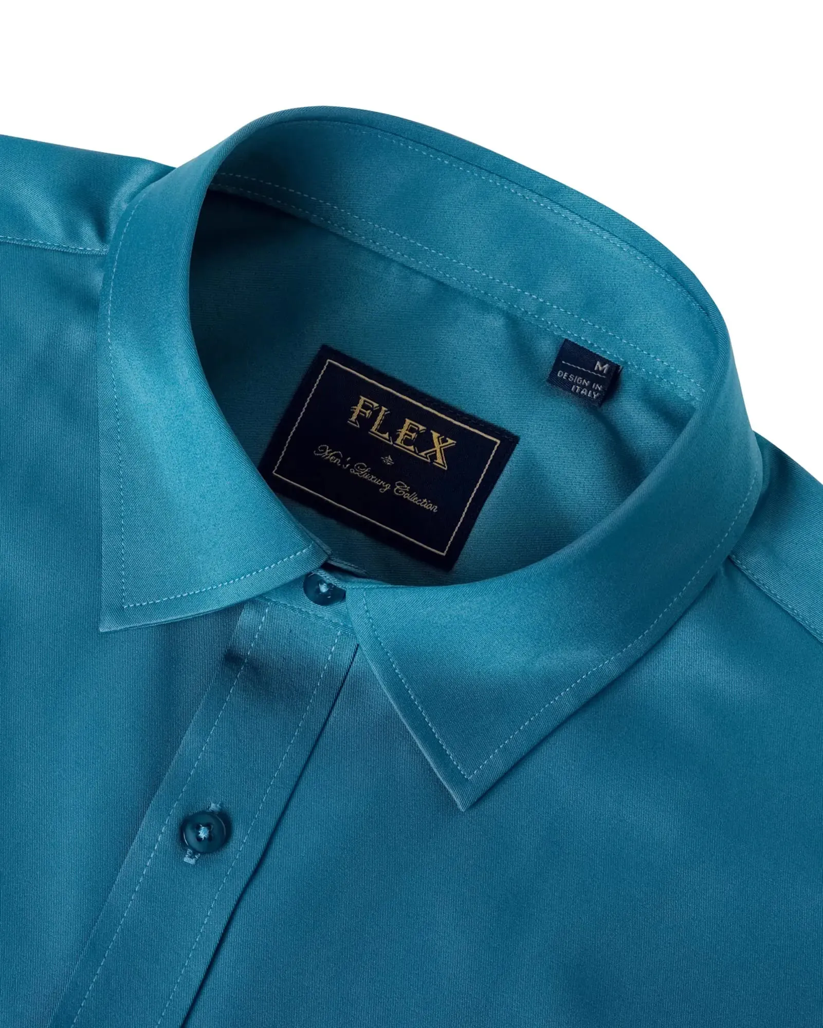 J.VER Men's Dress Shirts Solid Long Sleeve Stretch Wrinkle-Free Formal Shirt Business Casual Button Down Shirts Vintage Green Medium