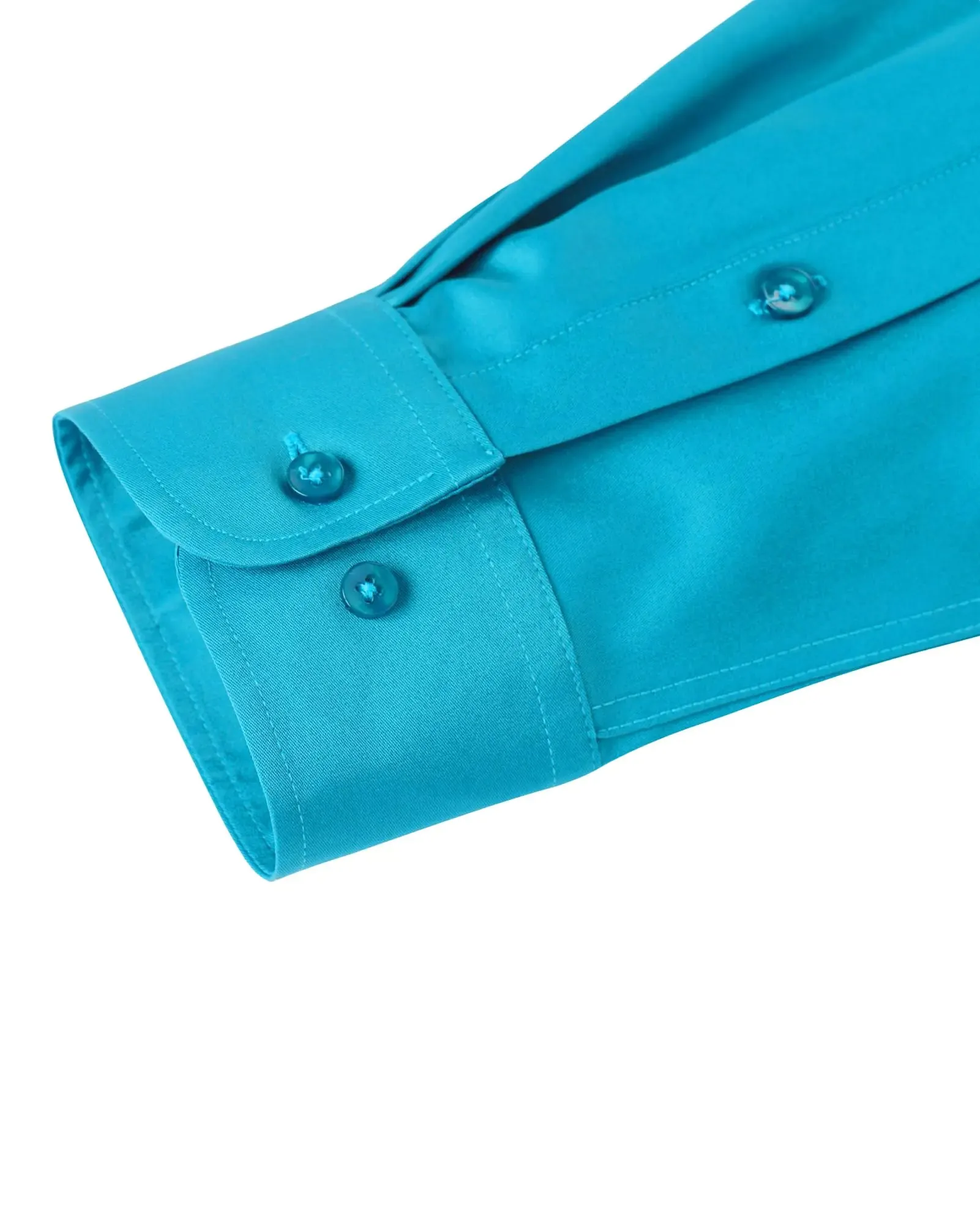 J.VER Men's Dress Shirts Solid Long Sleeve Stretch Wrinkle-Free Formal Shirt Business Casual Button Down Shirts Vintage Green Medium