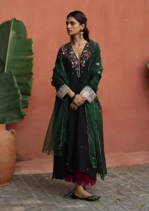 Kaleera black kurta set
