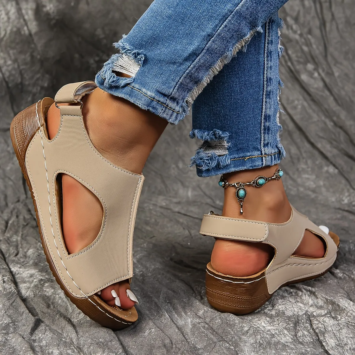 Karen - Casual leather orthopedic sandals