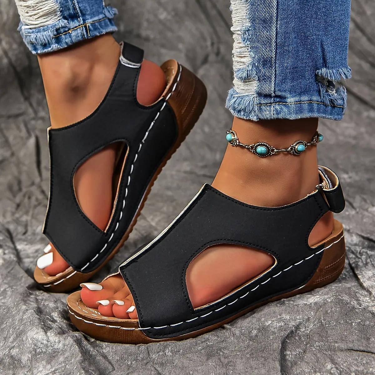 Karen - Casual leather orthopedic sandals