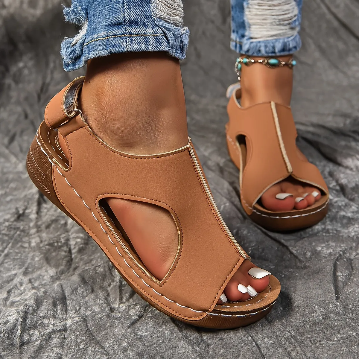 Karen - Casual leather orthopedic sandals