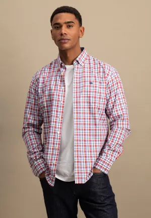 Kariertes Hemd aus Baumwolle mit Button-Down-Kragen