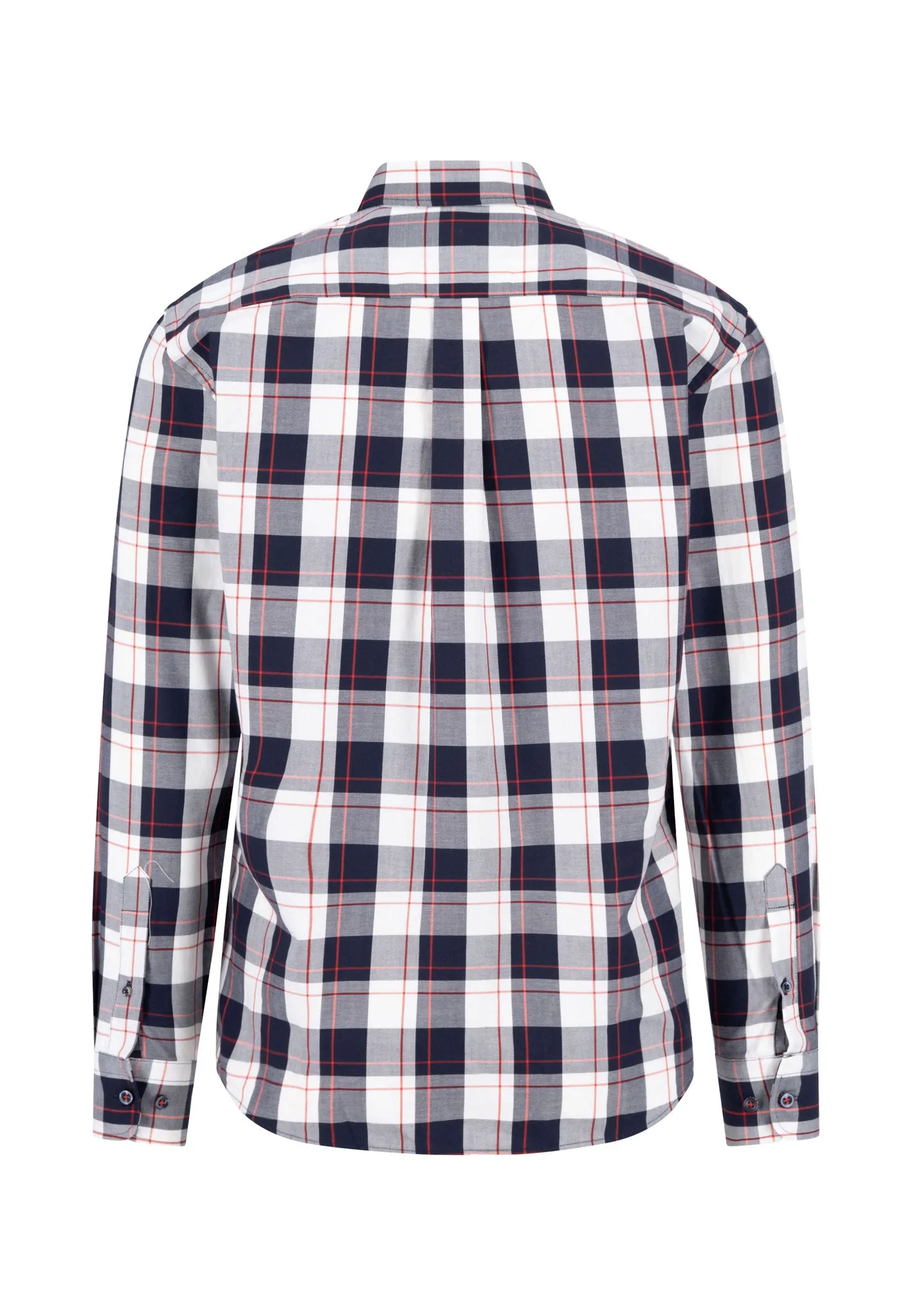 Kariertes Hemd aus Baumwolle mit Button-Down-Kragen