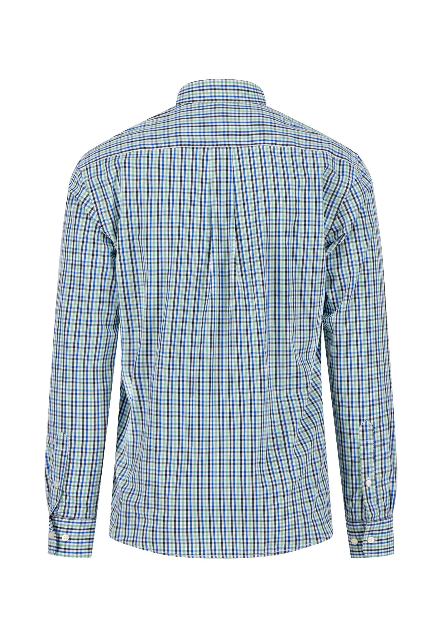 Kariertes Hemd aus Baumwolle mit Button-Down-Kragen