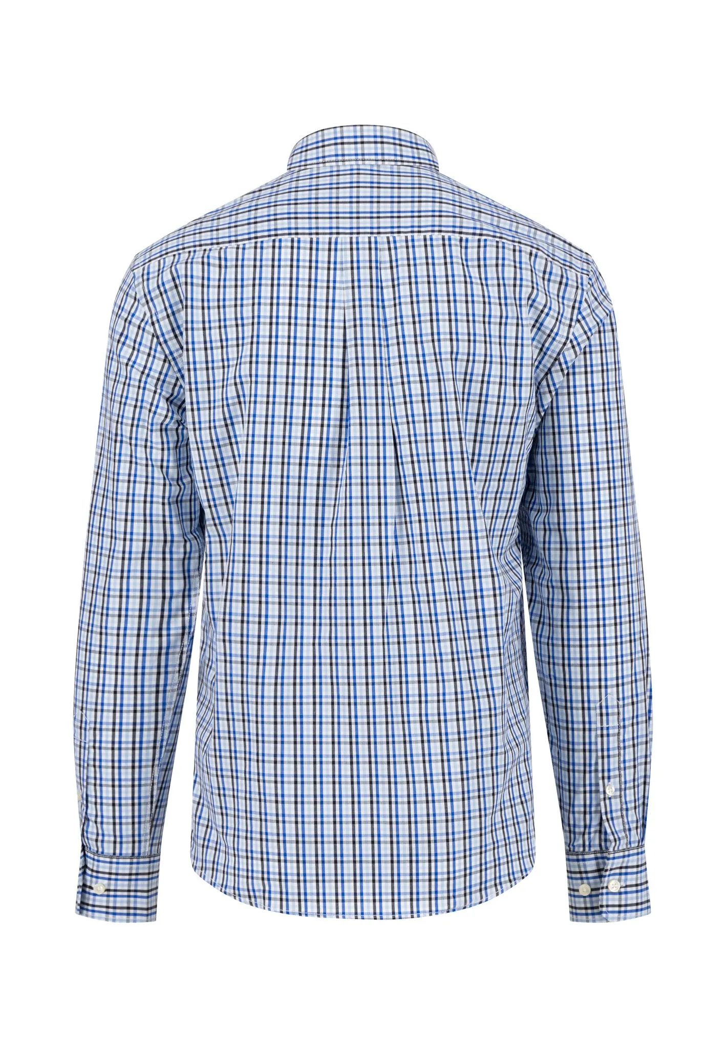 Kariertes Hemd aus Baumwolle mit Button-Down-Kragen