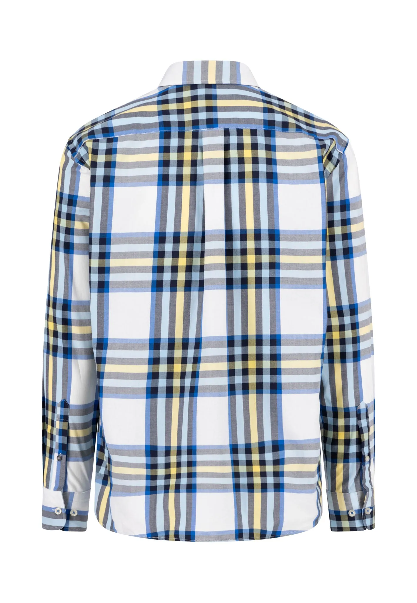Kariertes Hemd aus Baumwolle mit Button-Down-Kragen
