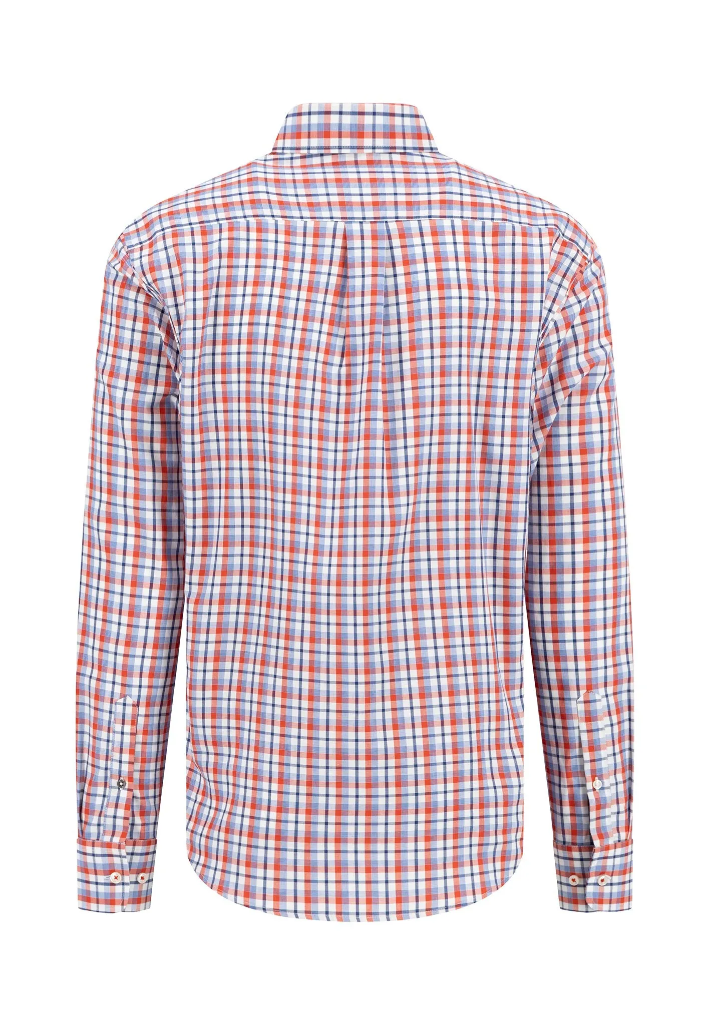 Kariertes Hemd aus Baumwolle mit Button-Down-Kragen