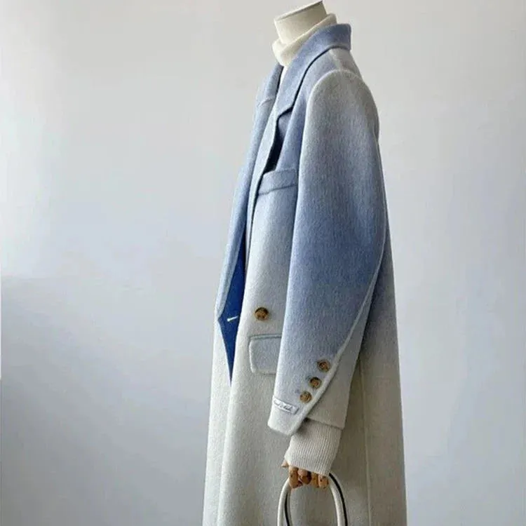 Karina Ombre Woolen Maxi Coat