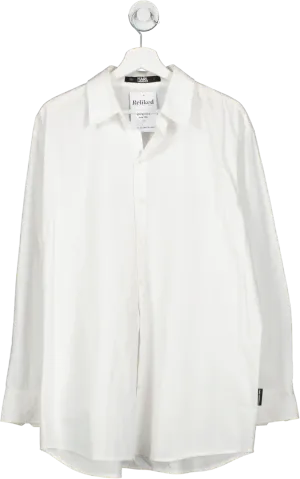 Karl Lagerfeld White Button Down Shirt UK M