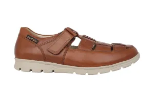'Kenneth' men's wide fit (H) sandal - Hazelnut brown