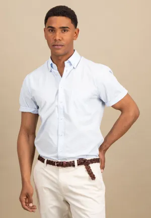 Kurzarm Hemd aus Baumwolle mit Button-Down-Kragen
