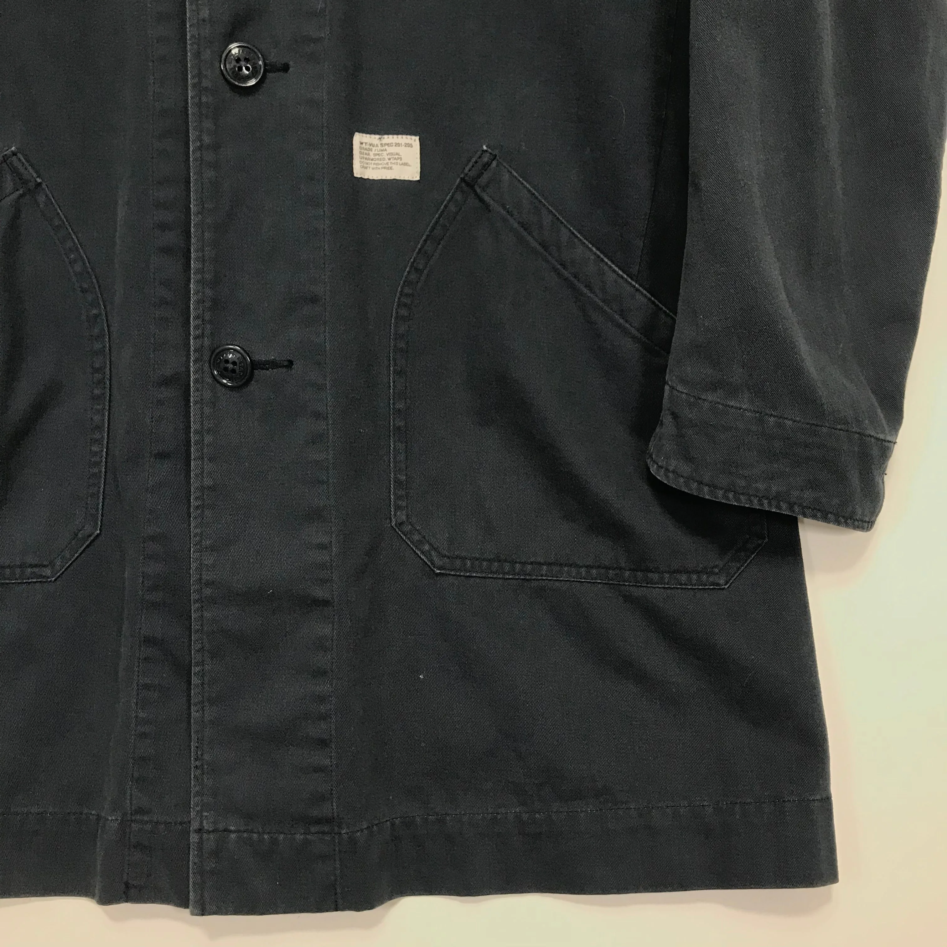 [L] WTaps 11AW Revolutionary Warfare Shop Coat Navy
