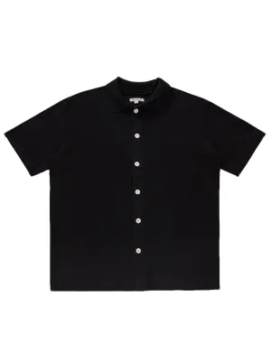 Lady White Co. Placket Polo Black
