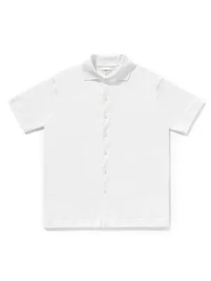 Lady White Co. Placket Polo White