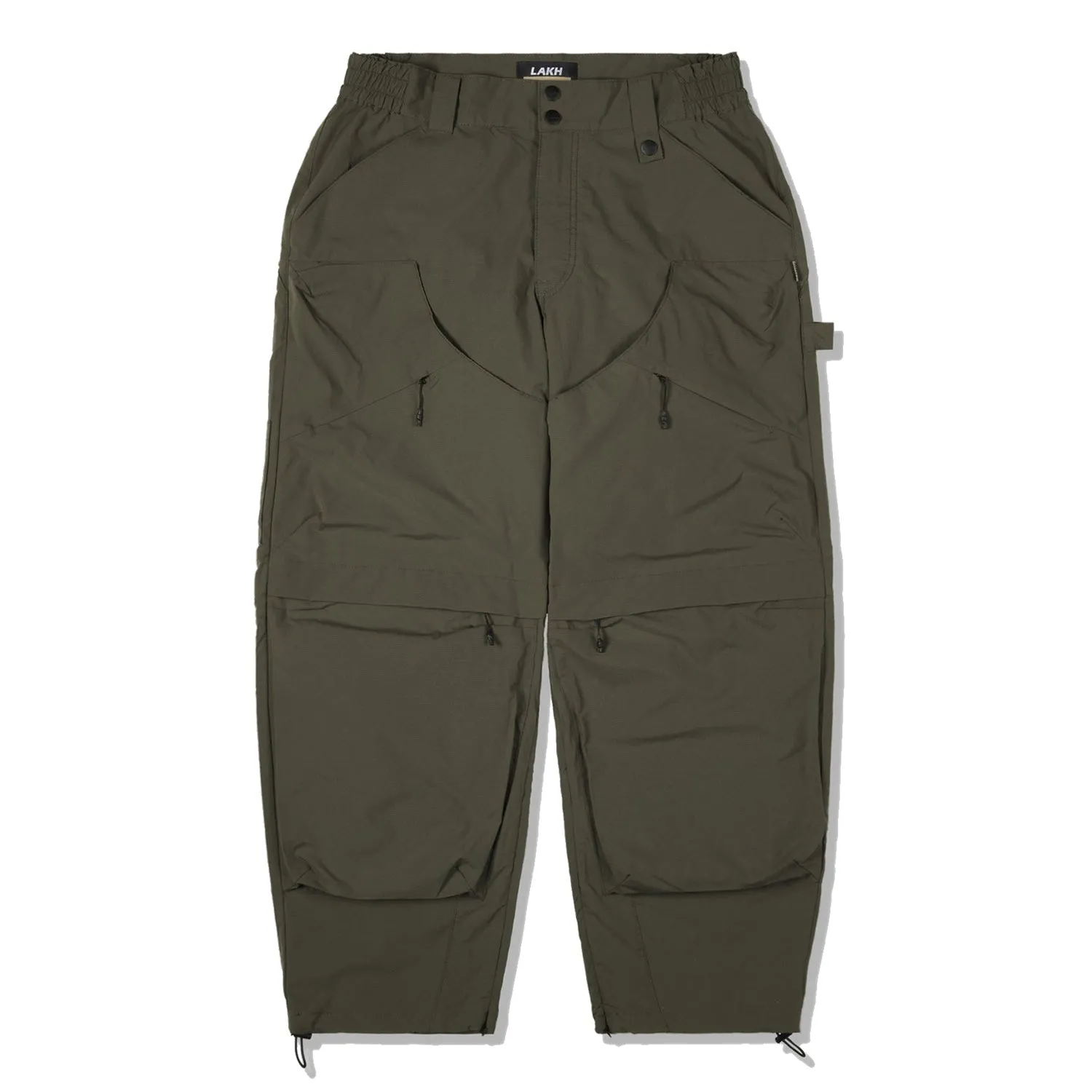 LAKH Patched Worker Pants Olive