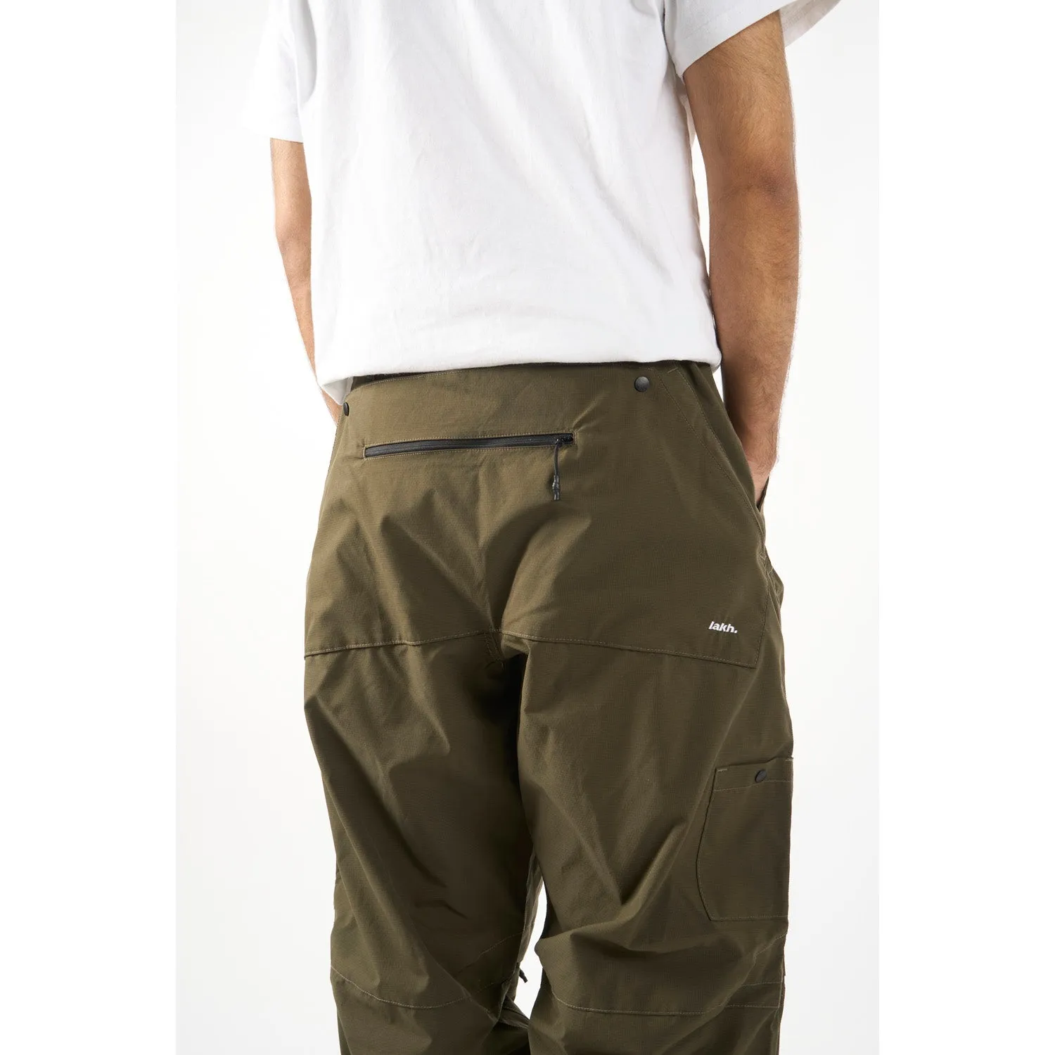 LAKH Patched Worker Pants Olive