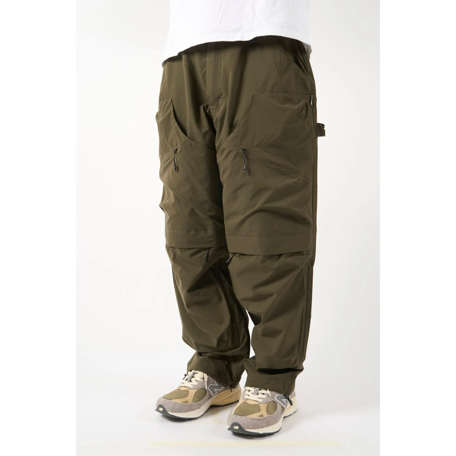LAKH Patched Worker Pants Olive