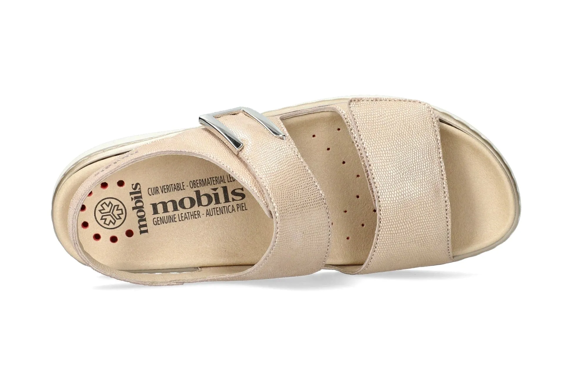 'Lalia' women's sandal wide fit (H) - Beige