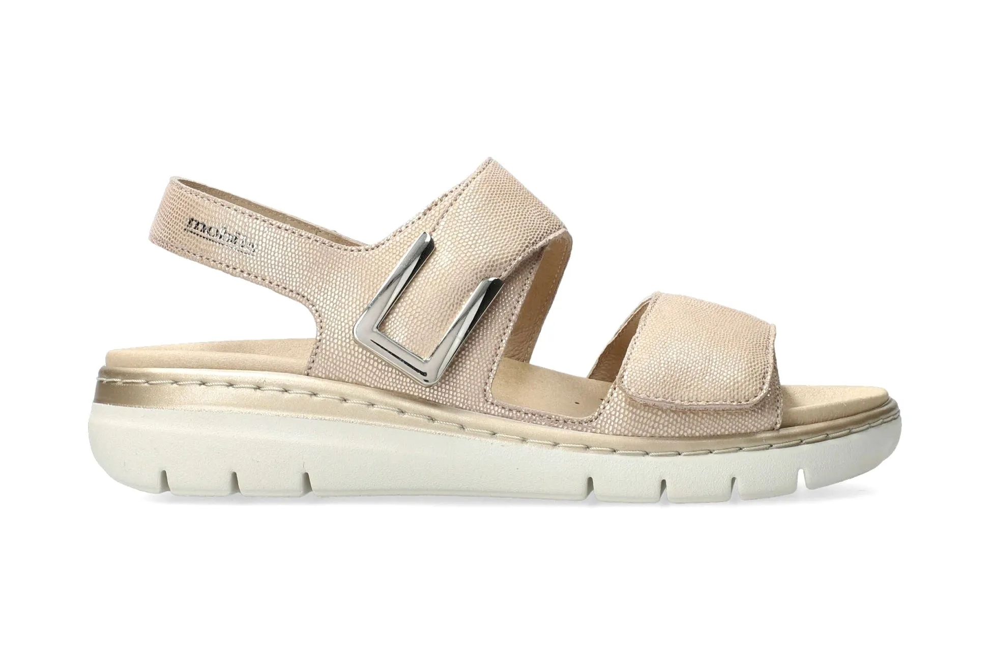 'Lalia' women's sandal wide fit (H) - Beige