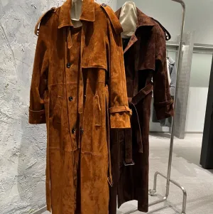 LAMERA | Suede Leather Coat
